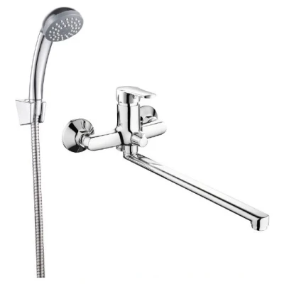 ::Змішувач для ванни INVENA VERSO з душовм комплектом та виливом 30 см