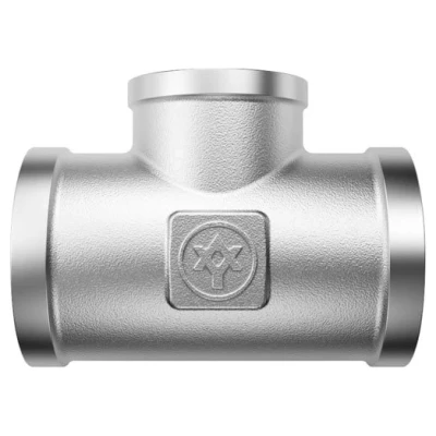 ::Трійник MIRAYA 1"х1/2"х1"ВВВ нікель