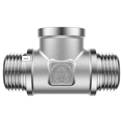 ::Трійник MIRAYA 1/2" ЗВЗ нікель
