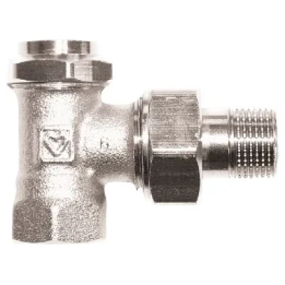 ::Кран радіатонний кутовий HERZ RL-5  1/2" нижній з функцією попереднього налаштування
