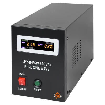 ::ДБЖ з правильною синусоїдою LOGIC POWER LPY-B-PSW-800VA+(560Вт) 5/15 (12V)