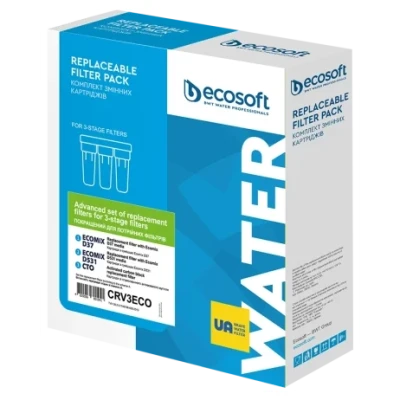 ::Покращений комплект картриджів ECOSOFT для потрійного фільтра