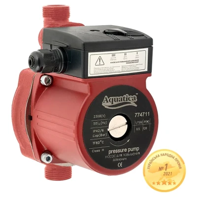 ::Насос для підвищення тиску AQUATICA 120Вт Hmax 9м Qmax 30л/хв 3/4" 160мм + гайки 1/2"