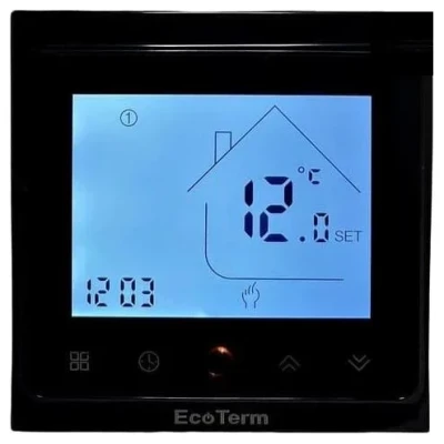 ::Терморегулятор ECOTERM PRO WiFi Antracite з датчиком 16А (3600Вт)