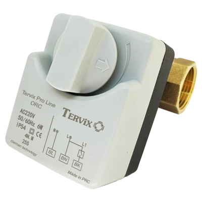 ::Клапан 2-ходовий н/в 1 1/4 з електроприводом Tervix Pro Line ORC