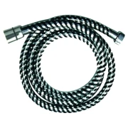 Шланг для душу INVENA Biflex 1,5м чорний/хром