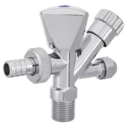 Вентиль комбінований INVENA 1/2"х3/4"х10мм