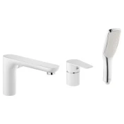 Змішувач для ванни INVENA DOKOS на 3 отвори врізний, хром