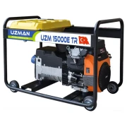 Генератор бензиновий UZMAN UZM 15000E (12.0 кВт, 380V, 4-тактний, Пуск: Електростартер)