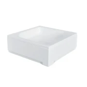 Піддон квадратний BESCO ARES 80x80x15/25см+ніжки