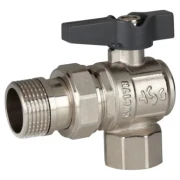 Кран кульовий ASG+ 1" з американкой кутовий метелик (4/32)