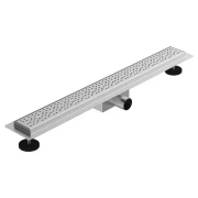 Трап лінійний ASG з сухим затвором 01E INOX SS304L DRY 500х70 решітка пряма лінія