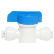 Кран кульовий KAPLYA 1/4"х1/4" прямий пластиковий