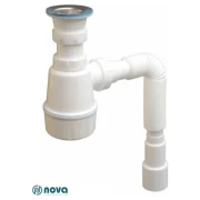Сифон для мийки NOVA випуск 70 мм розбірний , гофра 40/50 (1060)