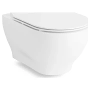 Компакт підвісний унітаз VOLLE SOLO Rimless 51х35.5х33 см., тверде сидіння slim
