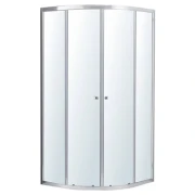 Душова кабіна VOLLE CADIZ 90-R 90*90*190см, напівкругла, розсувна, профіль хром, скло прозоре