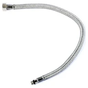 Шланг Kottman 1/2" ВхМ10 0,4м в нержавіючому обплетені для води короткий штуцер