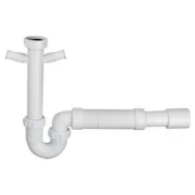 Сифон для кухонної мийки MCALPINE 11/2*50 з гофровою трубкою