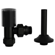 Кран радіаторний  ASG SMART 1/2" верхній Black