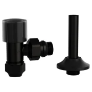 Кран радіаторний  ASG SMART 1/2" нижній Black