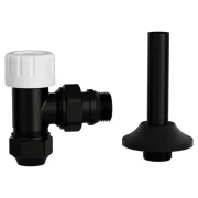 Кран радіаторний ASG SMART 1/2" кутовий термостатичний Black