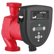 Насос циркуляційний WETRON енергозберігаючий 50-130Вт Hmax 8м Qmax 100л/хв Ø1½" 180мм + гайки Ø1"
