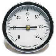 Термометр аксіальний ARTHERMO AR-T/B 100 (100 мм, гільза 50 мм, 0-120°С) задній вихід