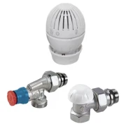 Комплект радіаторний термостатичний GIACOMINI 1/2" кутовий осьовий (R470X001+R415X033+R14X033)