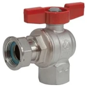 Кран кульовий GIACOMINI 1/2 " ВВ кутовий для котлів і лічильників