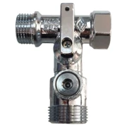 Кран кутовий BUGATTI АкваСтоп Valvob 1/2х3/4 (Італія) 8840021