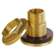 Штуцер з піджимною гайкою UA (врізка в бак) 1/2" латунь