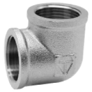 Коліно HLV 1 1/2" ВВ нікель