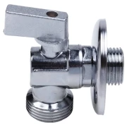 Кран кульовий кутовий PROFACTOR 1/2"Зx3/4"З  хромований