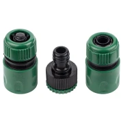Набір конекторів GRAD +адаптер в/р 1/2"×3/4" для шлангу 1/2" (ABS)