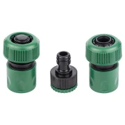 Набір конекторів GRAD +адаптер в/р 1/2"×3/4" для шлангу 3/4" (ABS)