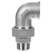 Американка кутова GEBO 1/2" ВЗ нержавійка