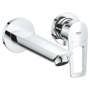 Змішувач для раковини GROHE BauLoop одноважільний ,на 2 отвори,прих.мон. Змішувач для раковини GROHE BauLoop одноважільний ,на 2 отвори,прих.мон.