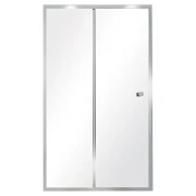 Душова кабіна BESCO Duo slide хром блиск (панель 90х195 +душові двері 100х195)