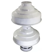 Оголовок з вітрозахистом ANTKALIP вертикальний 80/125