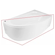 Обудова до ванни BESCO CORNEA 150 права