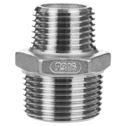 Ніпель редукційний GEBO 1/2" х1/4" ЗЗ нержавійка
