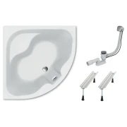 Ванна акрилова KOLLER POOL Atlanta 150х150 см+сифон+ніжки