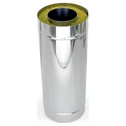Труба термоізольована ДИМКОМ AISI 304 ø110/180 1,0м 0,5 мм