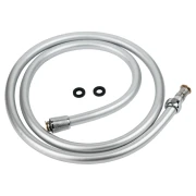 Шланг для душа TAU  PVC 1/2"  150см 3-х шаровий сріблястий TAU XB-0483