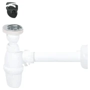 Сифон для раковини WIRQUIN 1 1/4"х32мм з пробкою на ланцюжку