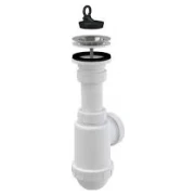 Сифон для мийки ALCAPLAST D70 D50/40 з нержавіючою решіткою та гофропереливом