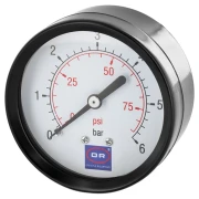Термоманометр OFFICINE RIGAMONTI 1/2" 6 бар 120°С осьовий діаметр 80 мм