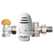 Комплект радіаторний термостатичний  HERZ MINI 1/2" кутовий (TS-98-V)