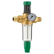 Фільтр для води з редуктором тиску HERZ 1/2" діапазон регулювання 1,5-6 бар, Ду15 мм.